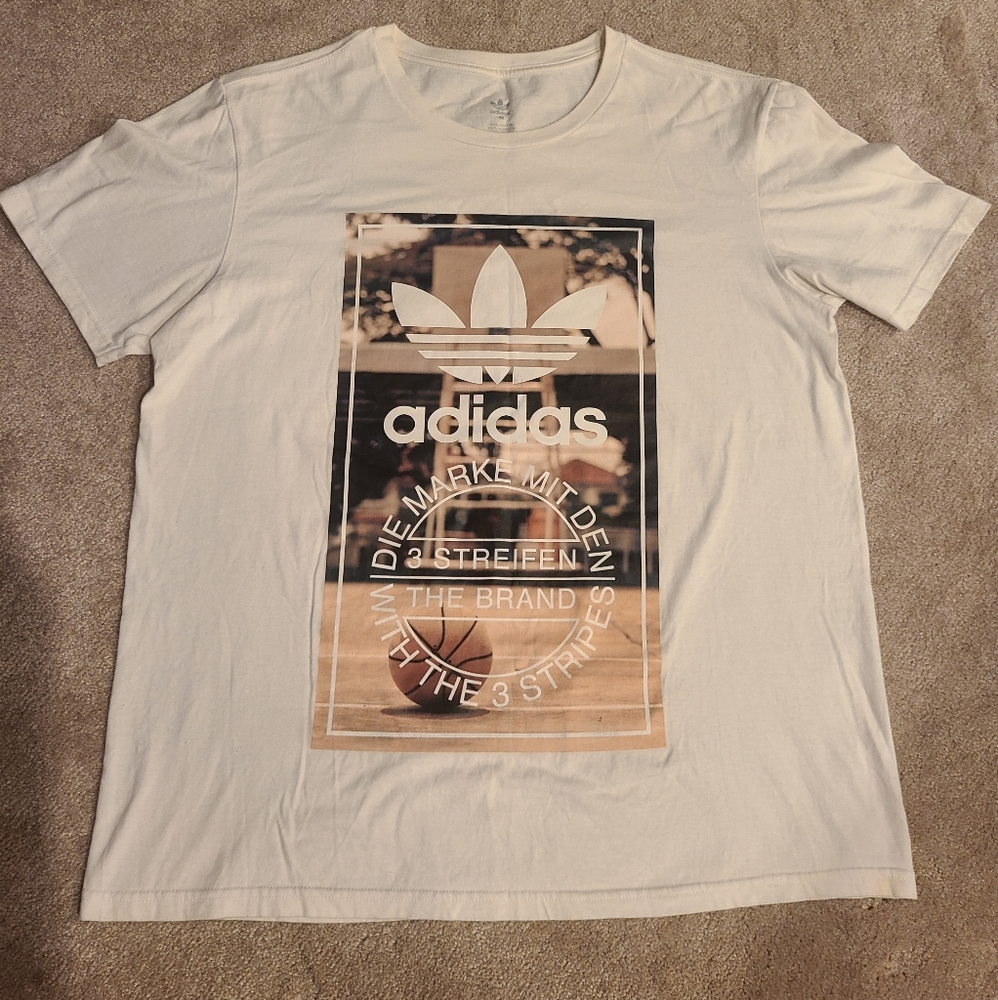 Adidas Court T-shirt, Size M, White